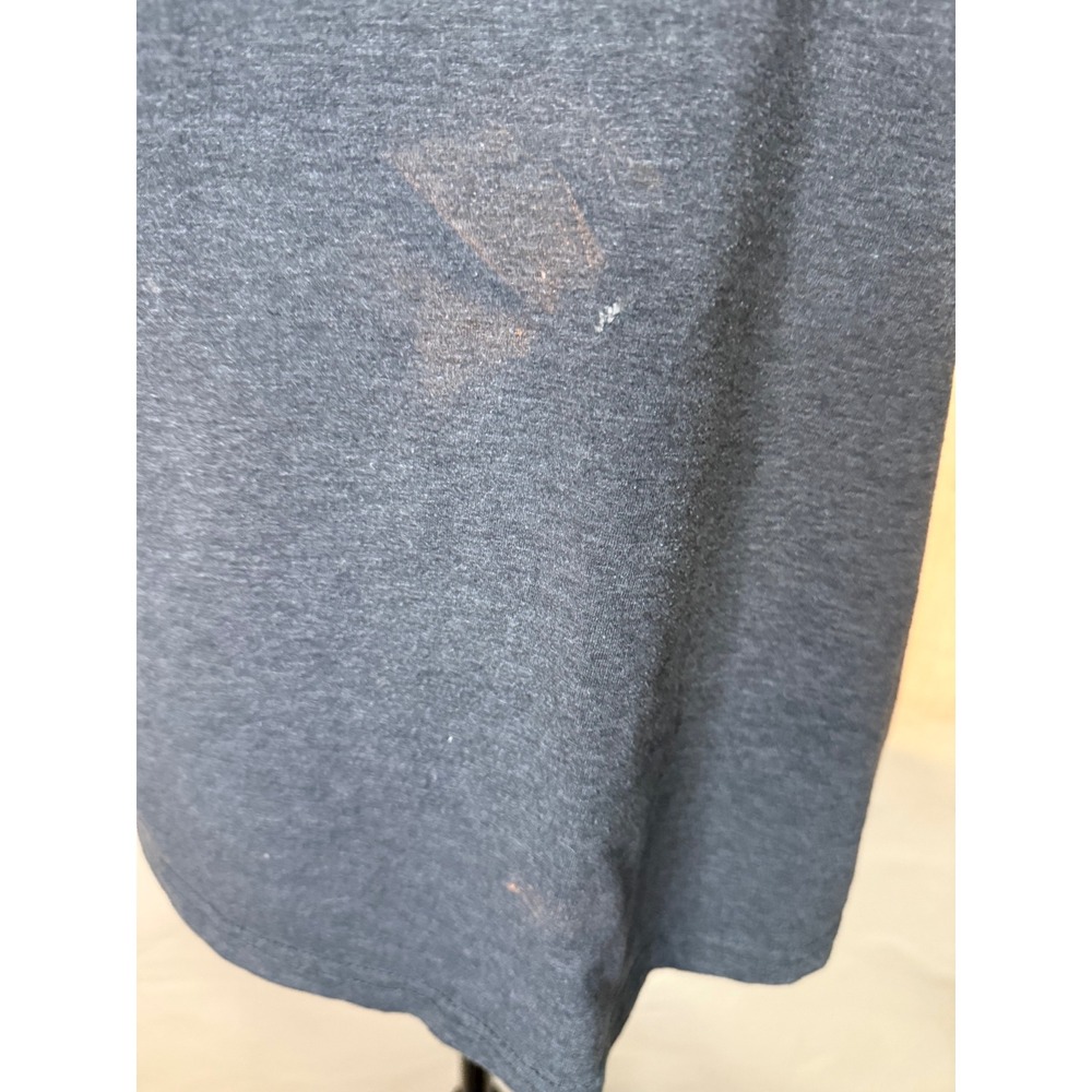 Adidas Golf Mens Graphic T-Shirt Charcoal Gray Badge of Sport Logo Size Medium - Picture 3 of 4